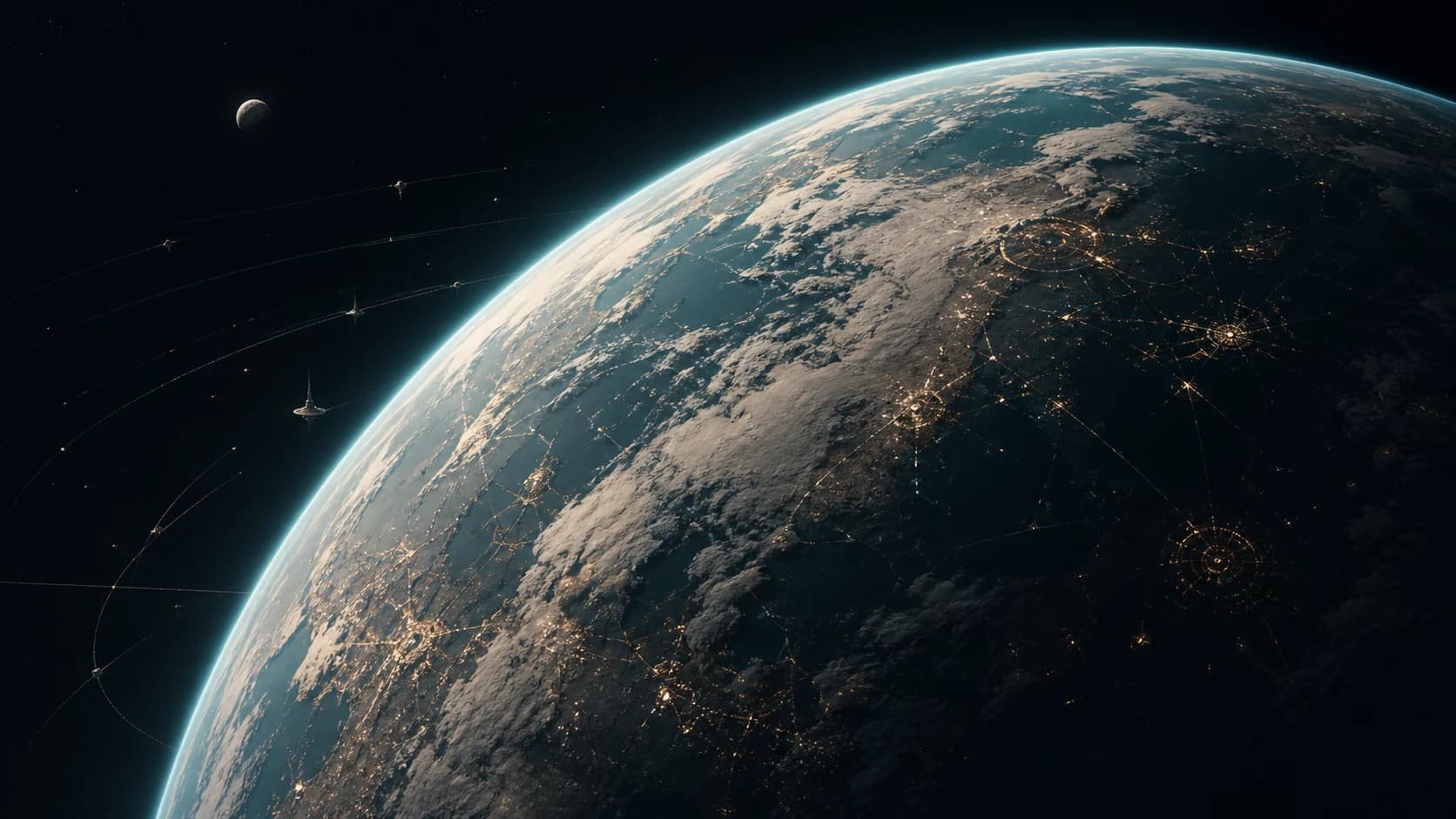 Hélios Prime vue depuis son réseau orbital